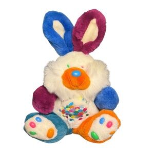 Vintage Jelly Bean Easter Bunny Plush Stuffed Animal